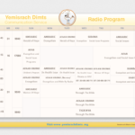 Yemisrach Dimts Radio Schedule